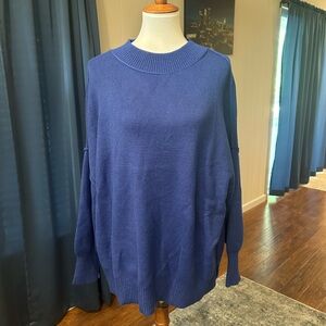 NWOT Blue High Neck Sweater